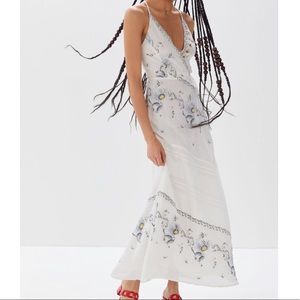 NWT Embroidered Boho Vibes Maxi Dress